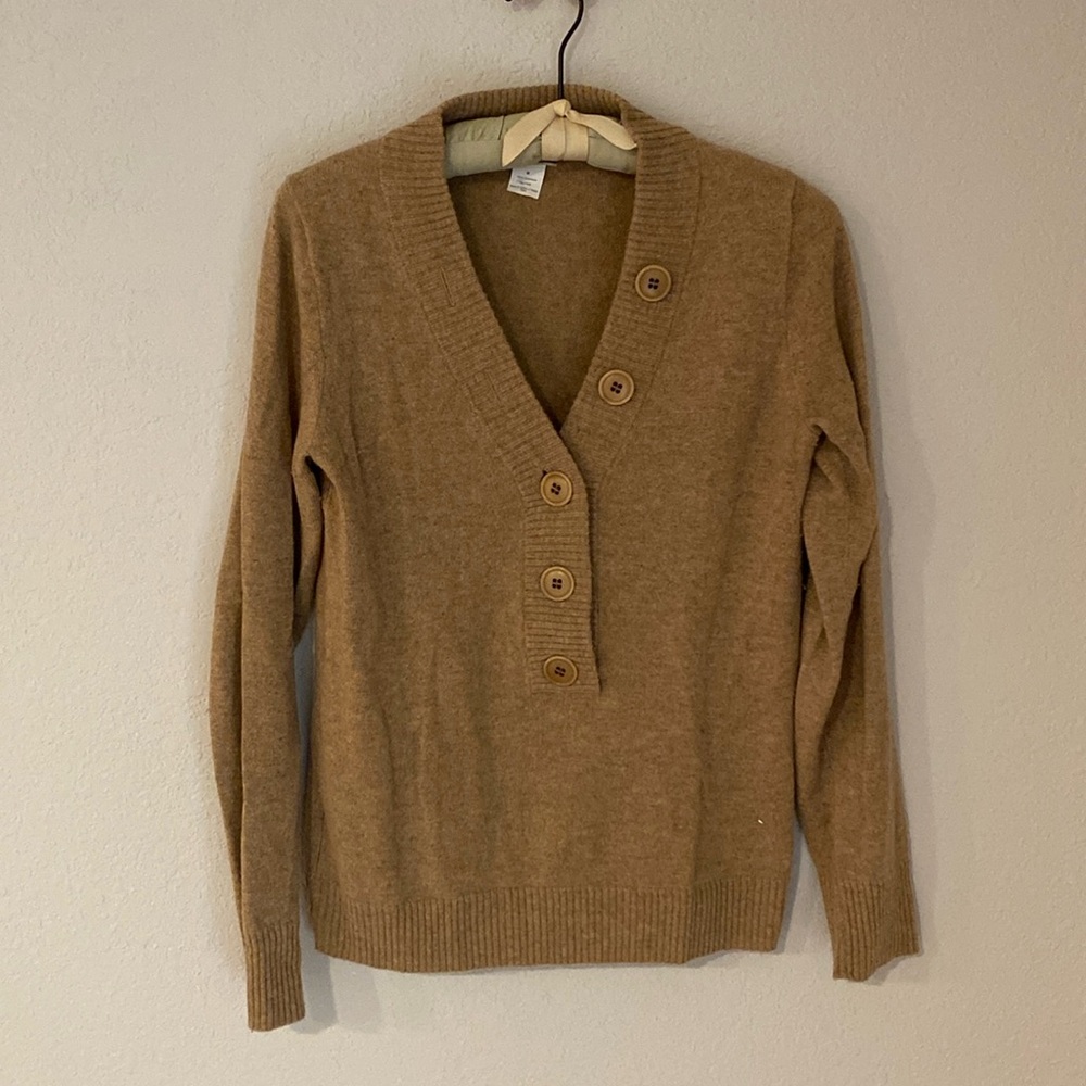 J.Crew cashmere henley sweater